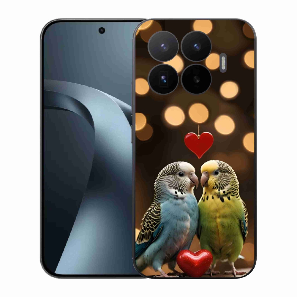 Gél borítás mmCase a Xiaomi 17T-hez - szerelmes papagájok
