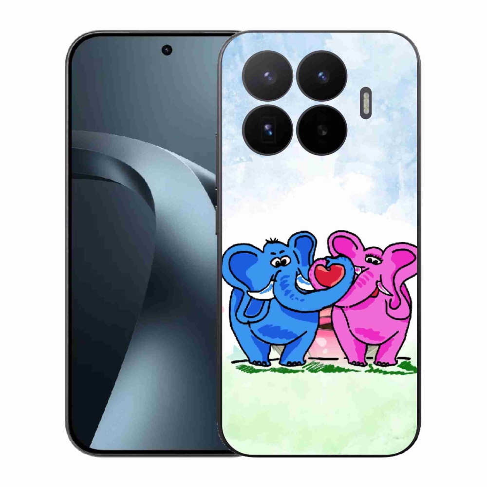 Gél borító mmCase a Xiaomi 17T-hez - szerelmes elefántok