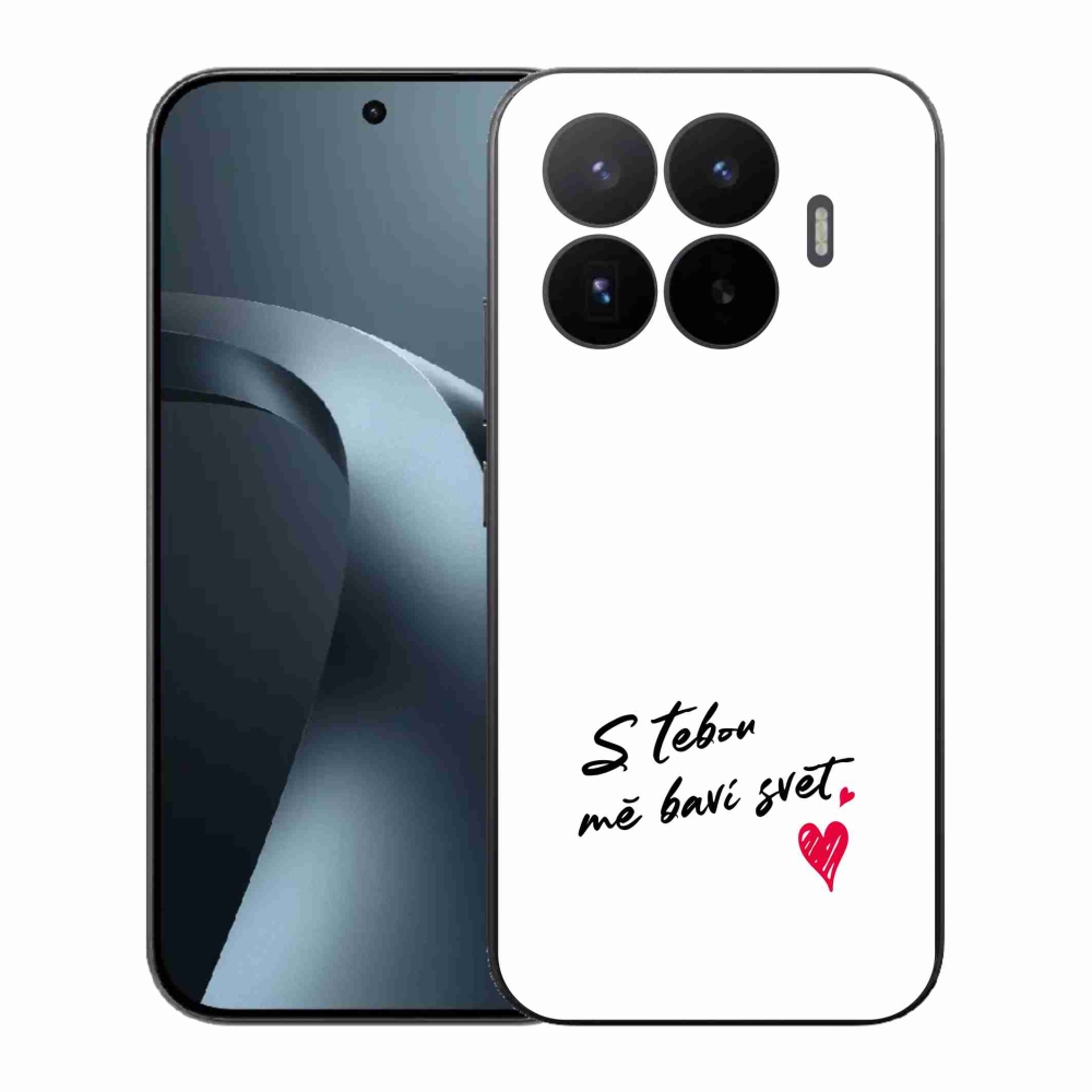 Gél borító mmCase a Xiaomi 17T-hez - szerelem szöveg 1 fehér háttér