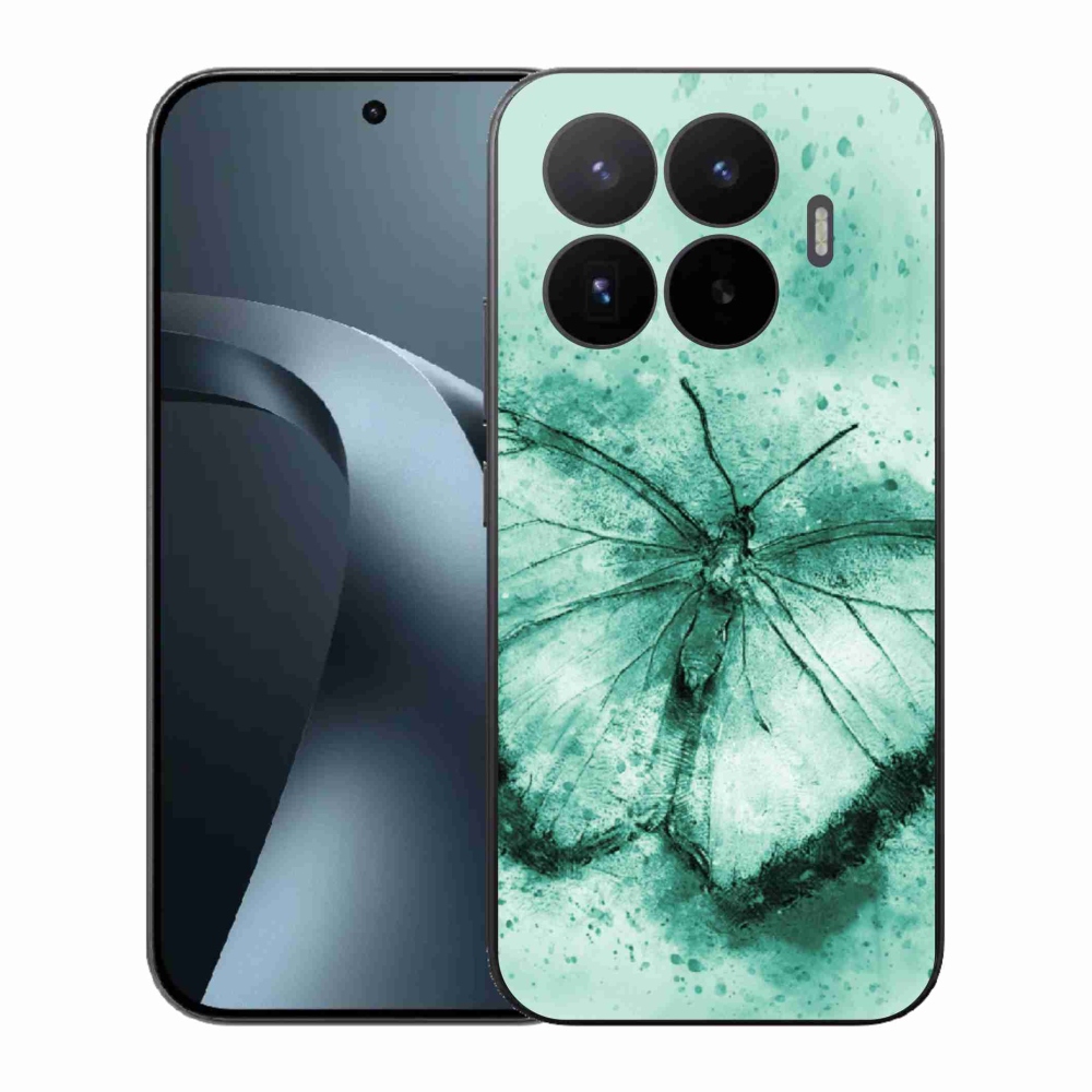 Gél borítás mmCase a Xiaomi 17T-hez - zöld pillangó