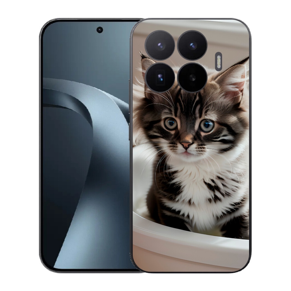 Gél borító mmCase a Xiaomi 17T-hez - kíváncsi cica