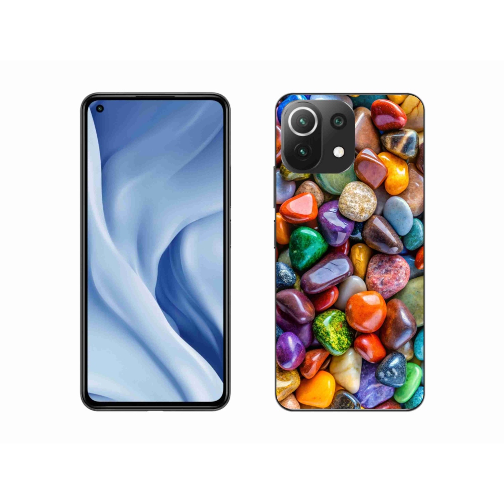 Gél borítás mmCase a Xiaomi MI 11 Lite/5G készülékhez - színes strasszkövek
