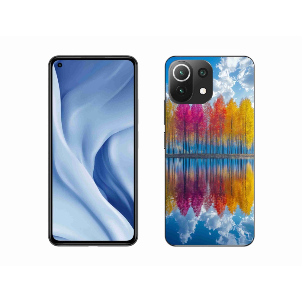 Gél borítás mmCase a Xiaomi MI 11 Lite/5G számára - színes fák