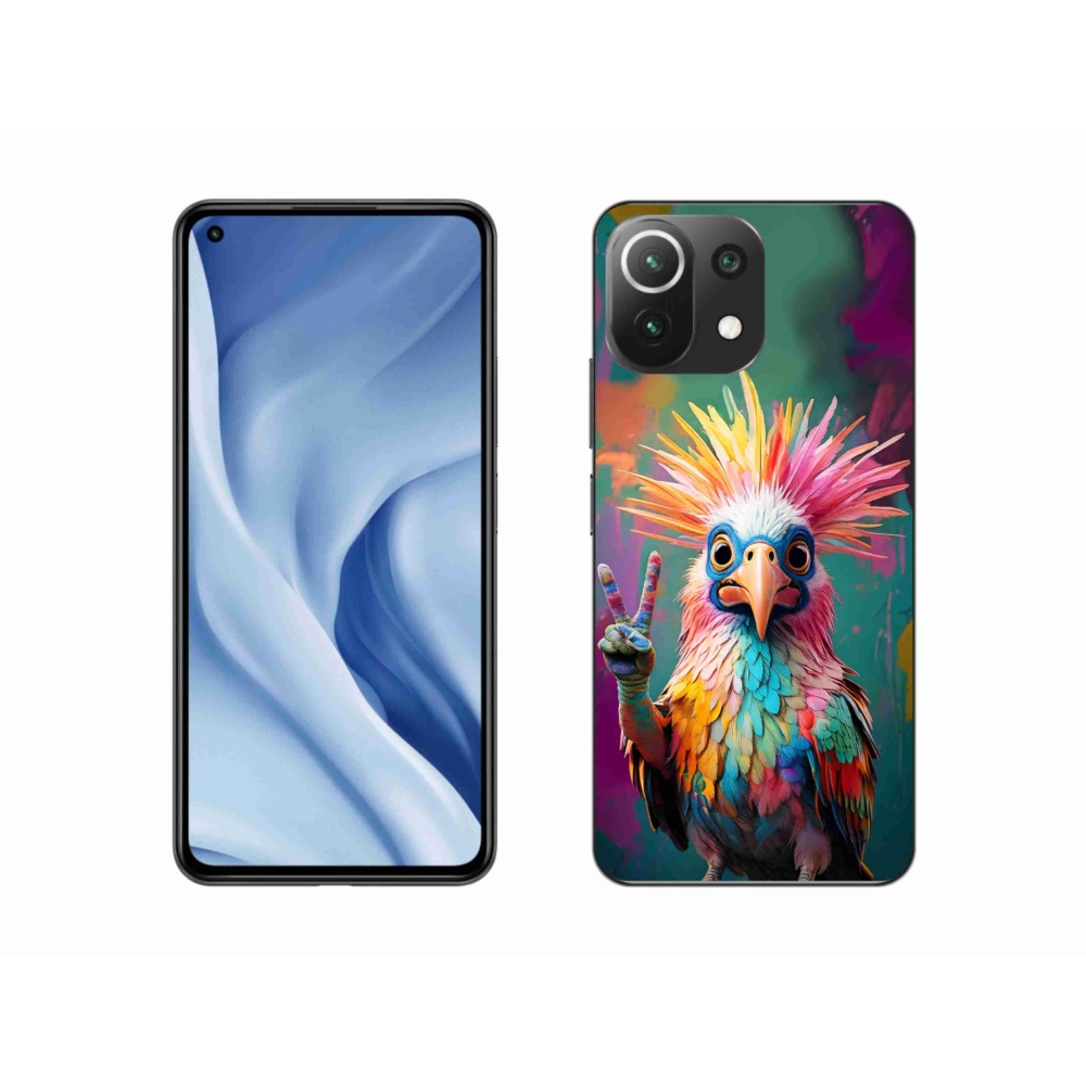 Gél borítás mmCase a Xiaomi Mi 11 Lite /5G számára - színes lázadó