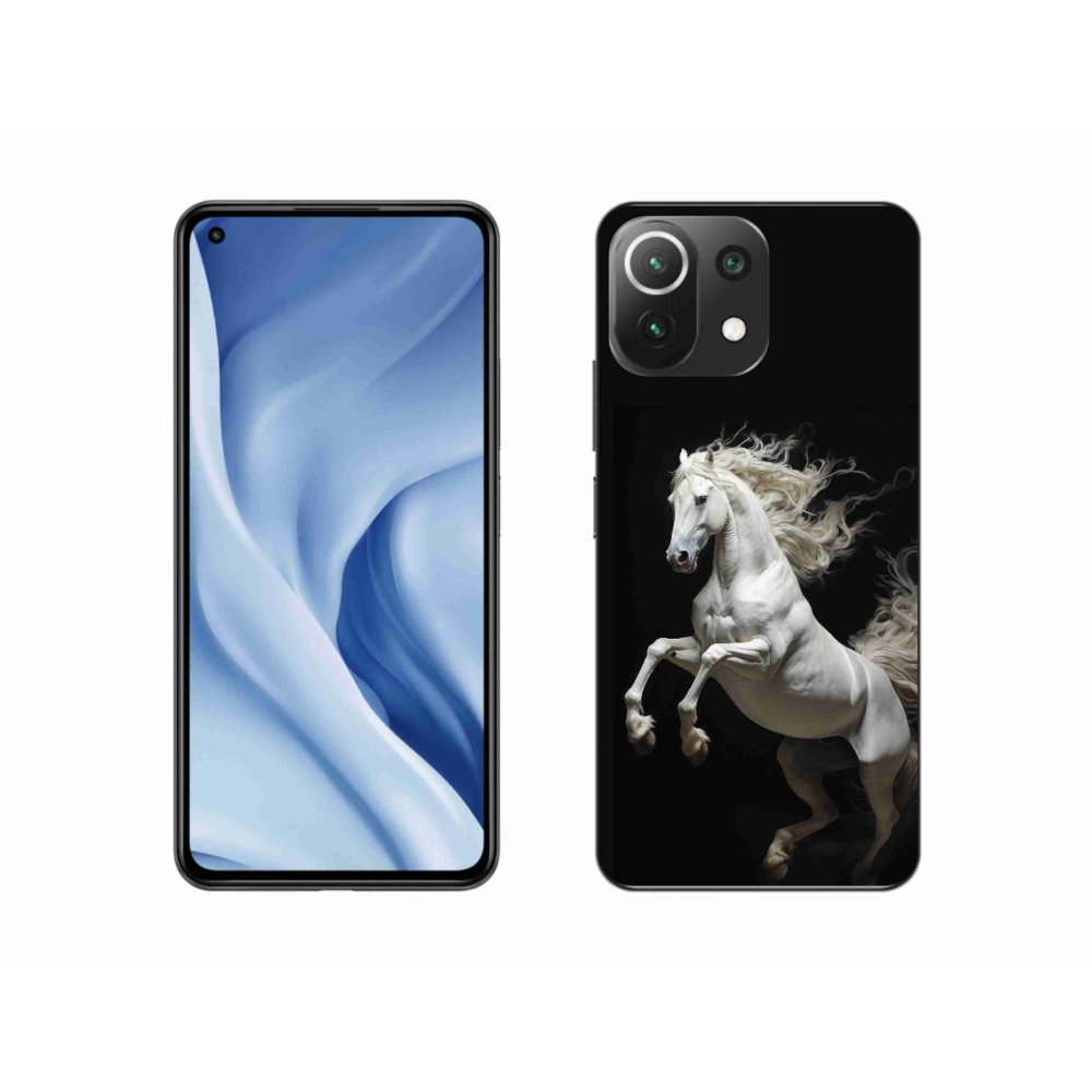 Gél borítás mmCase a Xiaomi MI 11 Lite/5G-hez - fehér ló 4