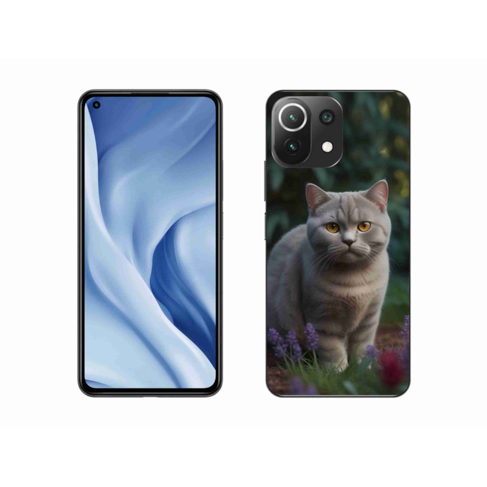 Gél borítás mmCase a Xiaomi MI 11 Lite/5G készülékhez - brit macska