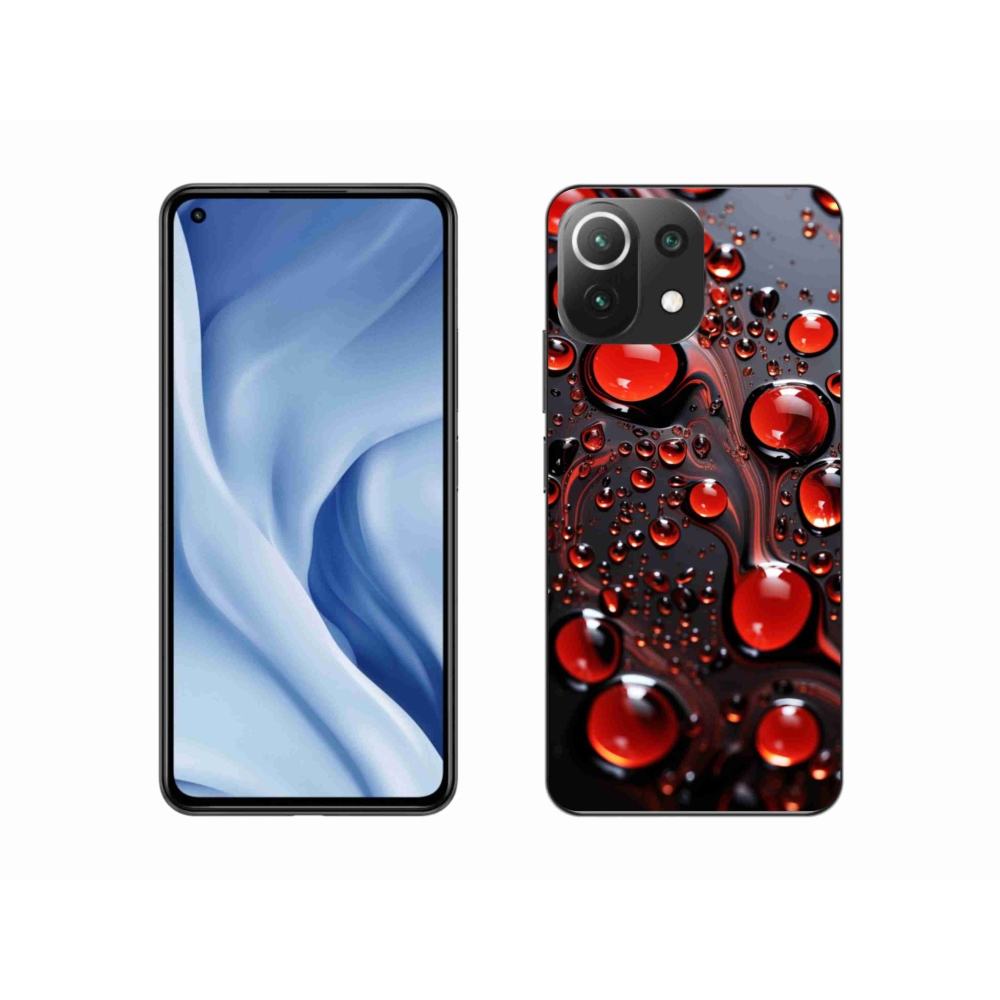 Gél borítás mmCase a Xiaomi MI 11 Lite/5G készülékhez - piros csepp 2