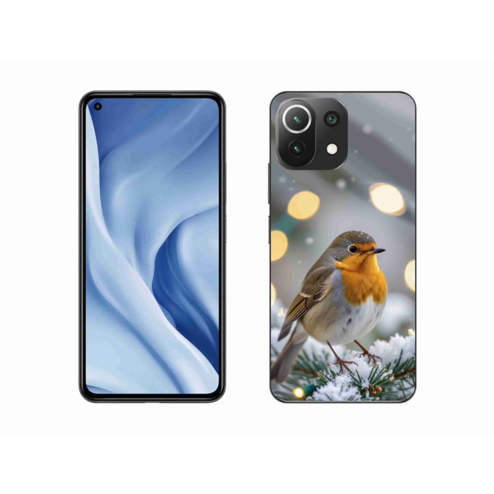 Gél borítás mmCase a Xiaomi Mi 11 Lite /5G számára - piros télen