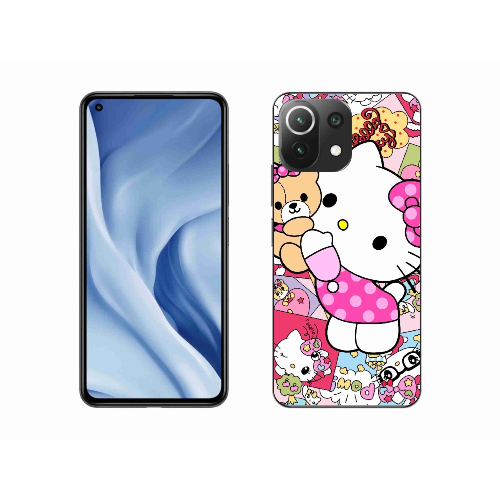 Gél borítás mmCase a Xiaomi Mi 11 Lite /5G számára - aranyos cica