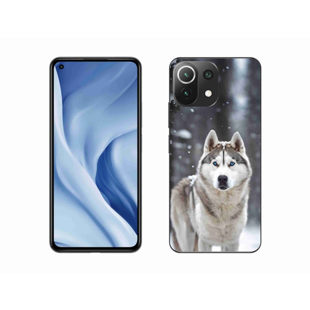 Gél borítás mmCase a Xiaomi MI 11 Lite/5G készülékhez - husky 2
