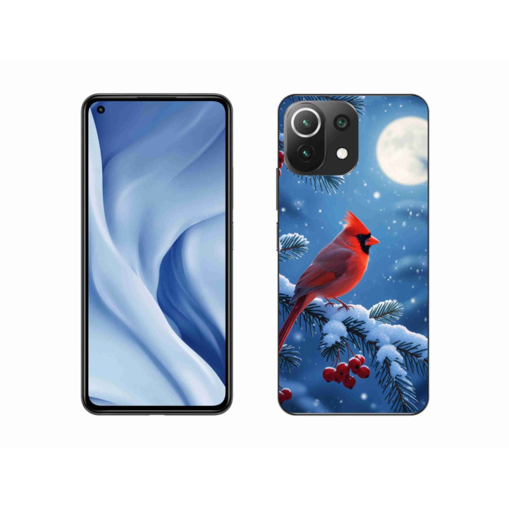Gél borítás mmCase a Xiaomi Mi 11 Lite /5G készülékhez - kardinálpiros színű