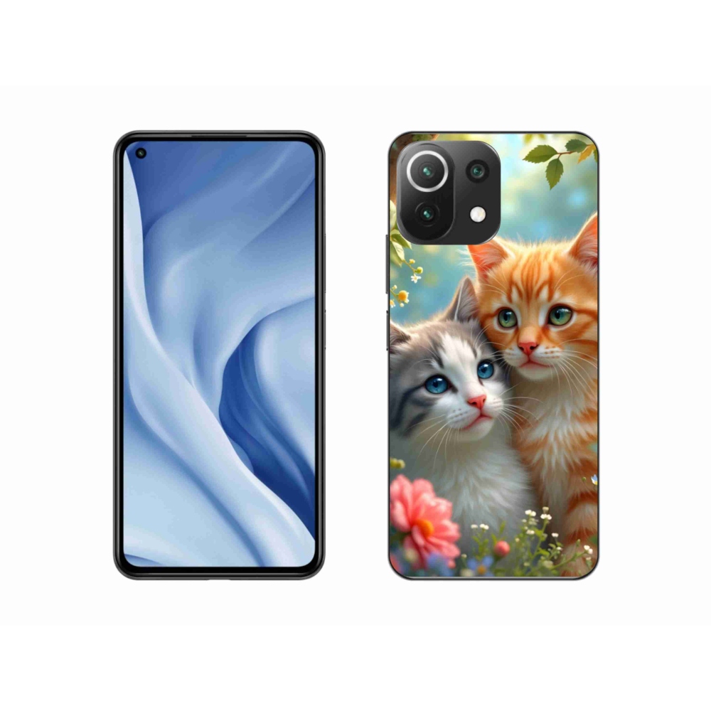 Gél borító mmCase a Xiaomi MI 11 Lite/5G készülékhez - cat love 2