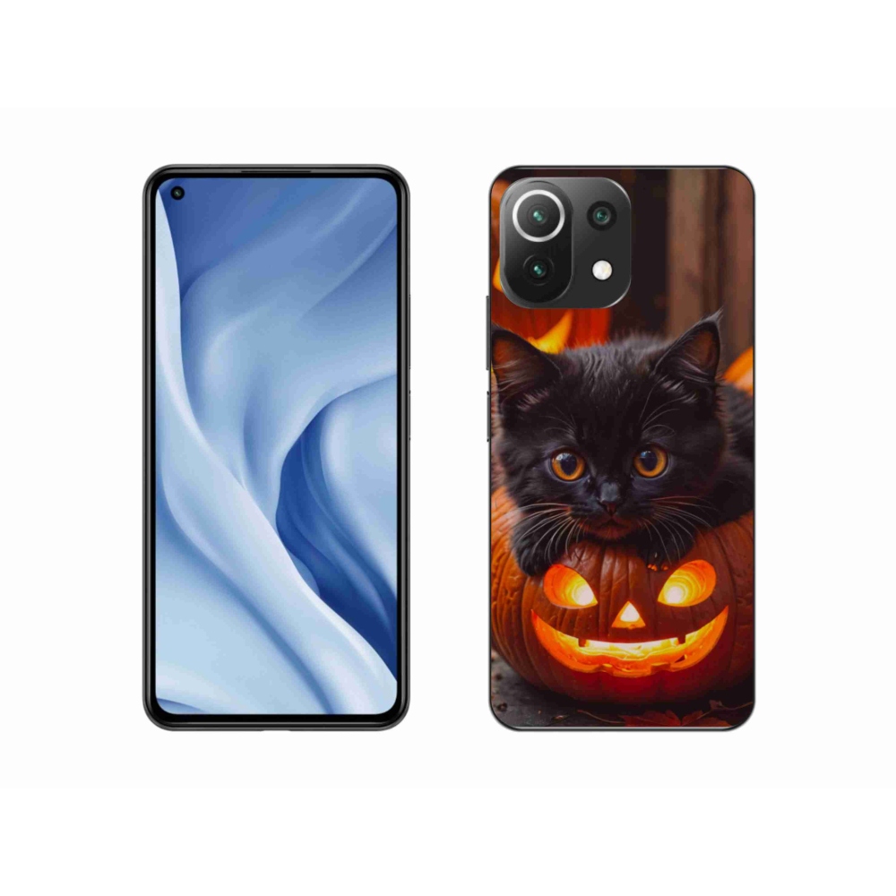 Gél borítás mmCase a Xiaomi MI 11 Lite/5G készülékhez - cica és tök