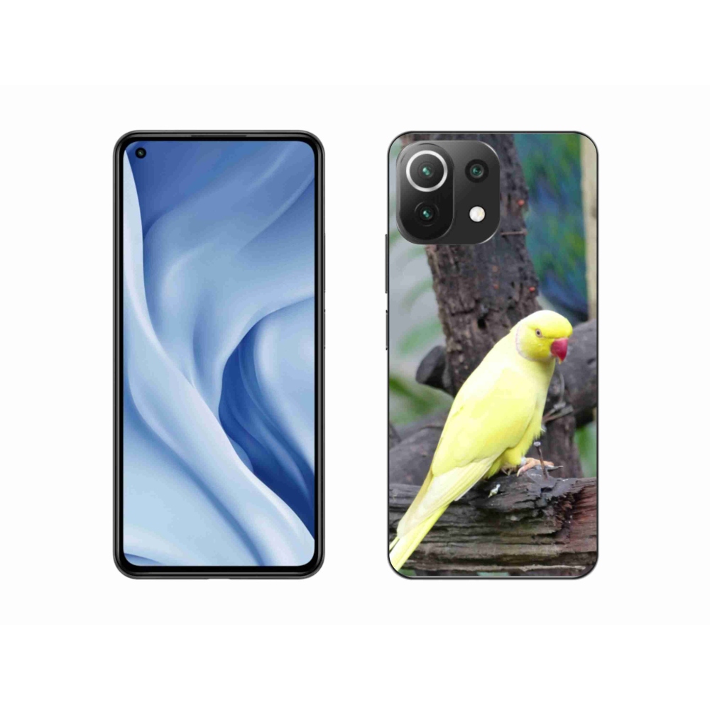 Gél borítás mmCase a Xiaomi MI 11 Lite/5G készülékhez - papagáj alexander sárga