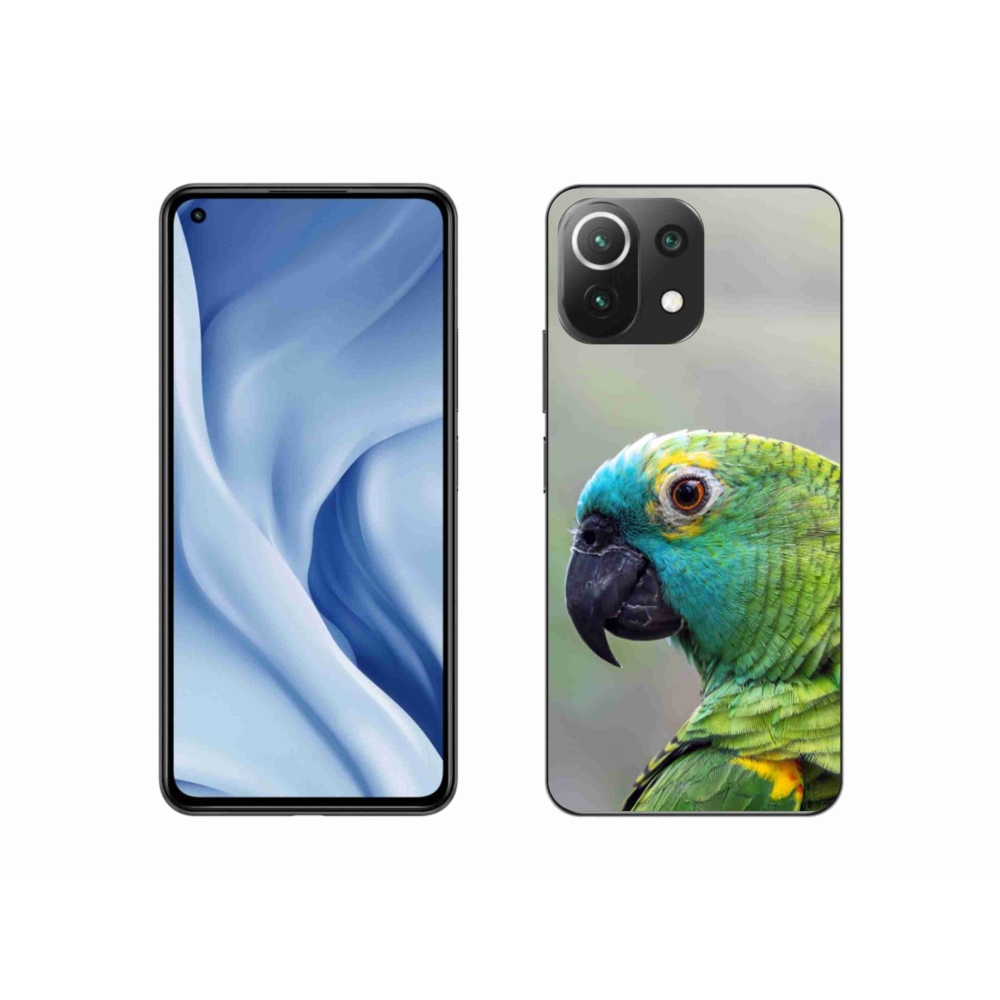 Gél borítás mmCase a Xiaomi MI 11 Lite/5G számára - papagáj amazon