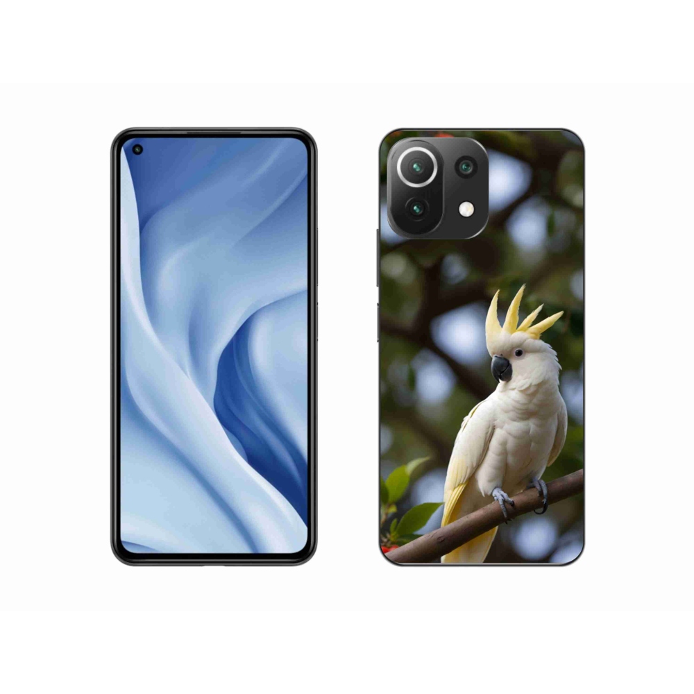 Gél borítás mmCase a Xiaomi Mi 11 Lite /5G számára - papagáj kakadu 3