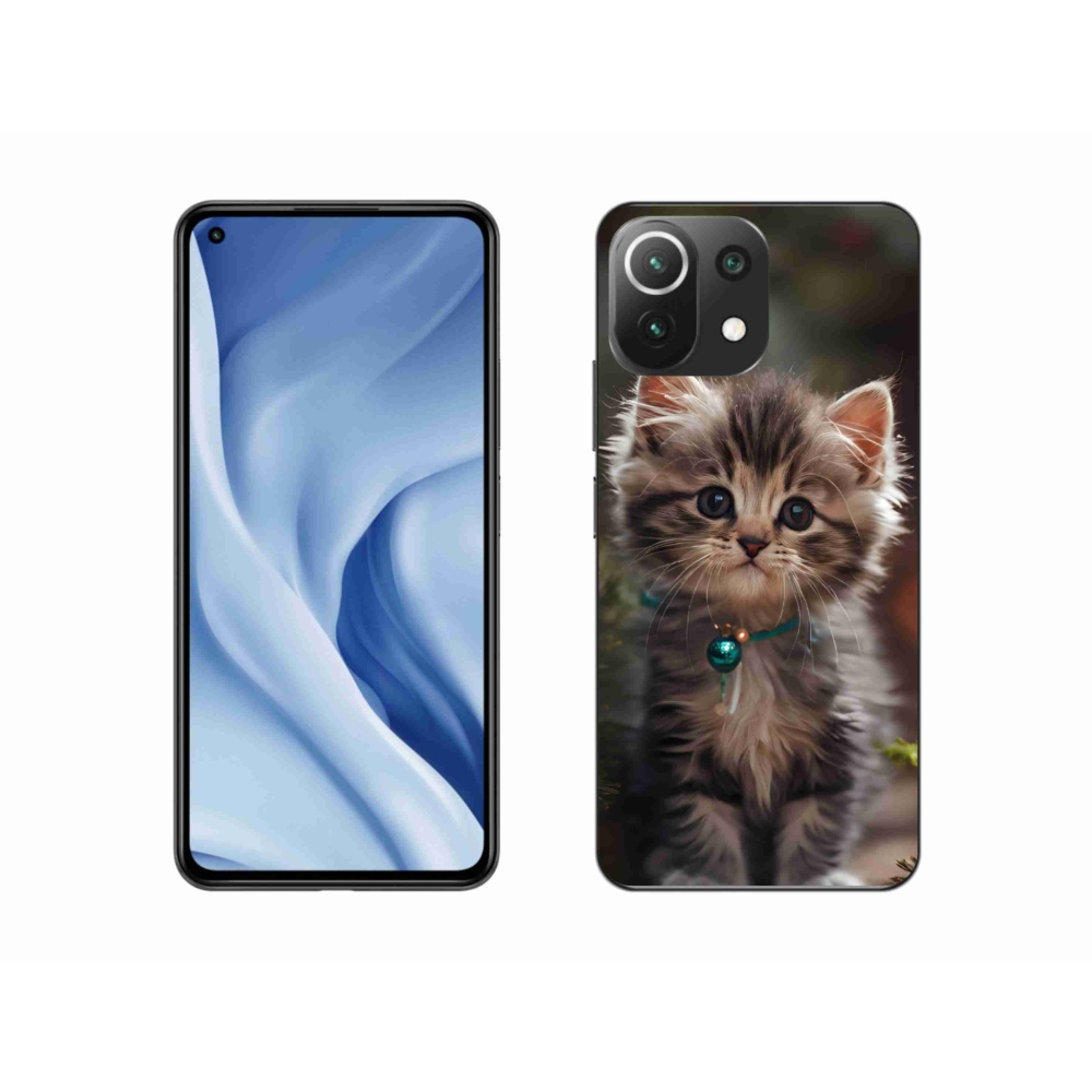Gél borítás mmCase a Xiaomi Mi 11 Lite /5G számára - aranyos cica 11