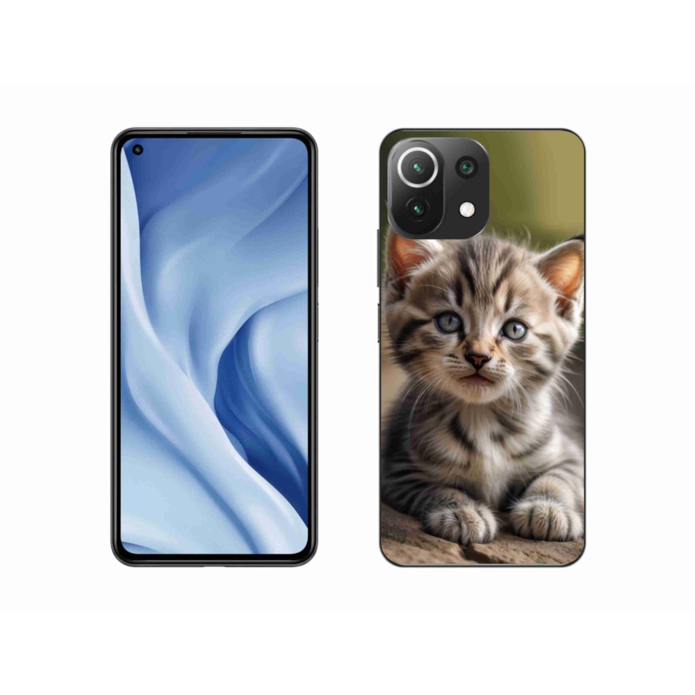 Gél borító mmCase a Xiaomi MI 11 Lite/5G számára - aranyos cica 9