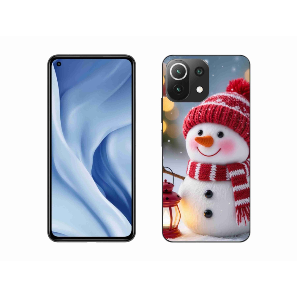 Gél borítás mmCase a Xiaomi MI 11 Lite/5G készülékhez - hóember 2