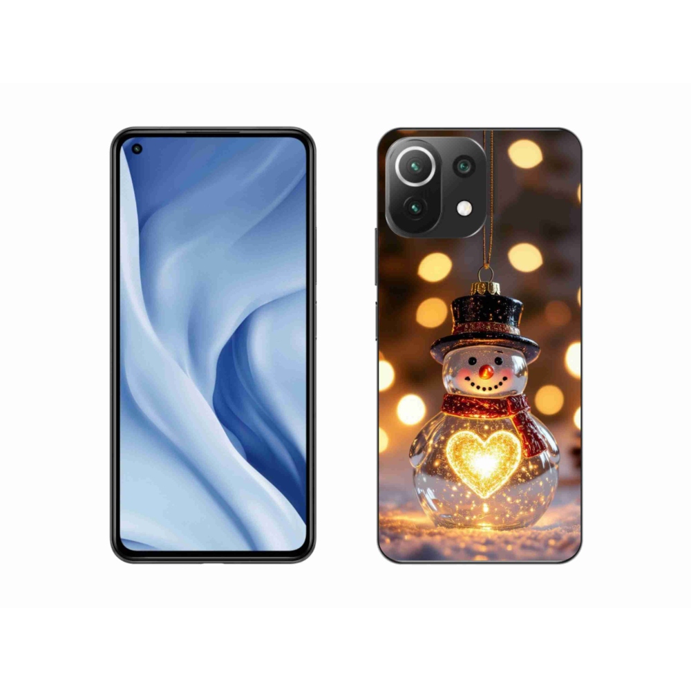 Gél borítás mmCase a Xiaomi Mi 11 Lite /5G számára - karácsonyi hóember
