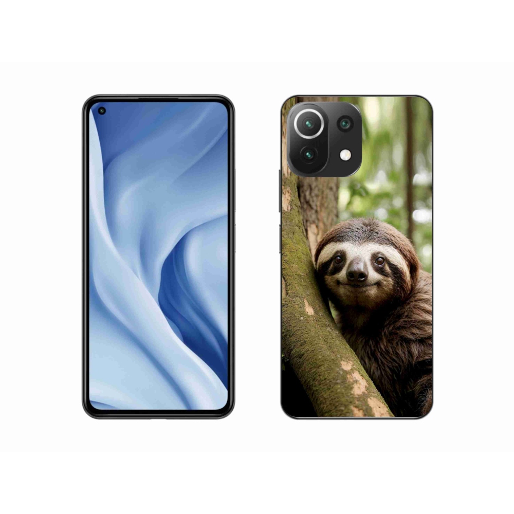 Gél borítás mmCase a Xiaomi Mi 11 Lite /5G számára - mosolygó lajhár