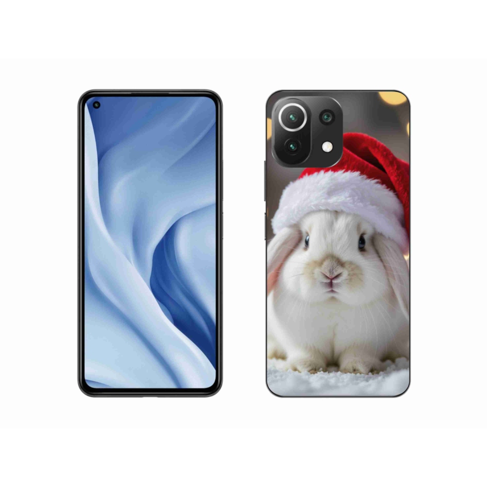 Gél borítás mmCase a Xiaomi MI 11 Lite/5G számára - karácsonyi nyúl