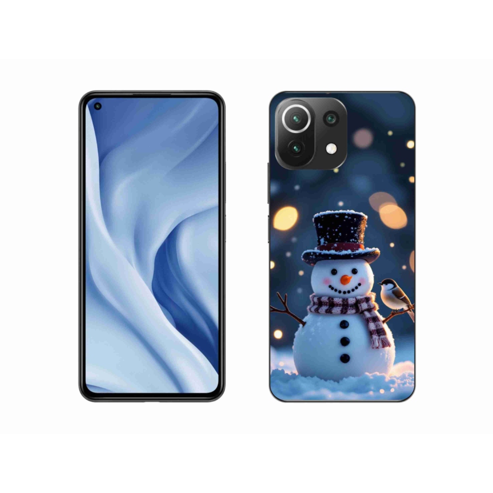 Gél borítás mmCase a Xiaomi Mi 11 Lite /5G számára - karácsonyi hóember