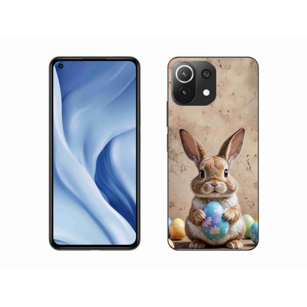 Gél borítás mmCase a Xiaomi Mi 11 Lite /5G számára - húsvéti nyuszi
