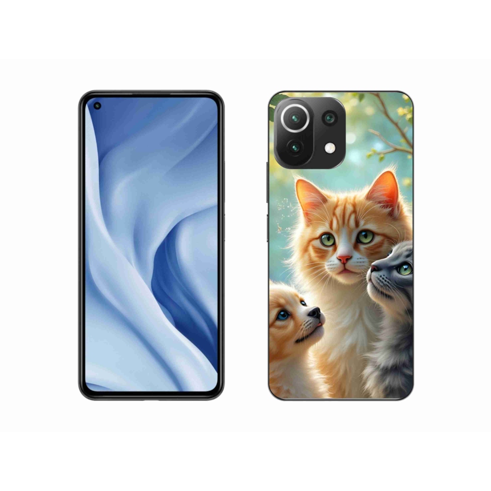 Gél borítás mmCase a Xiaomi MI 11 Lite/5G számára - állati barátság 2