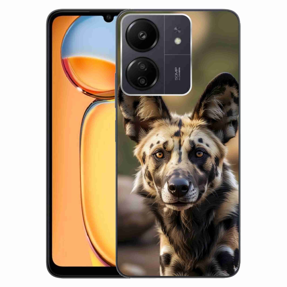 Gél borítás mmCase a Xiaomi Poco C65/Redmi 13C-hez - afrikai vadkutya