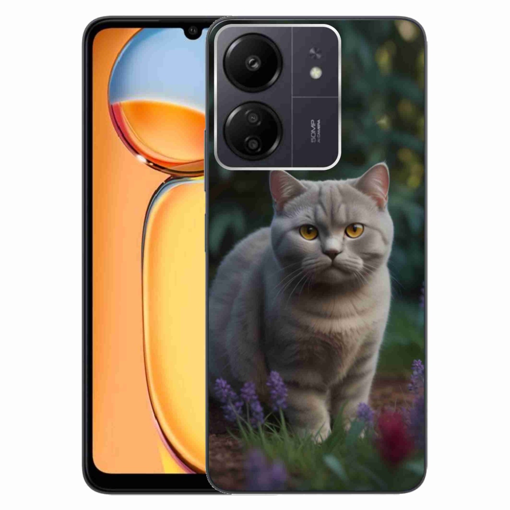 Gél borítás mmCase a Xiaomi Poco C65/Redmi 13C-hez - brit macska