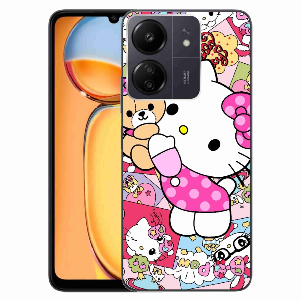 Gél borítás mmCase a Xiaomi Poco C65/Redmi 13C számára - aranyos cica