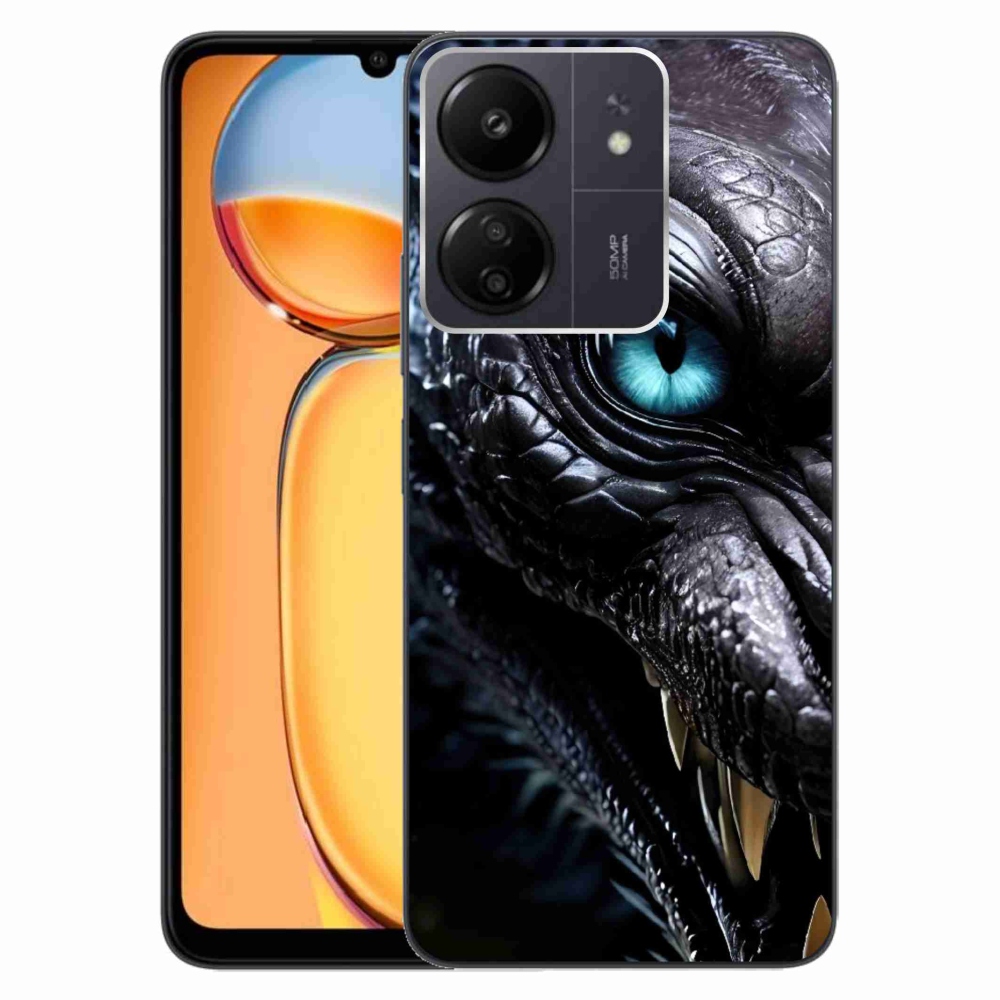 Gél borítás mmCase a Xiaomi Poco C65/Redmi 13C számára - sárkány nézet