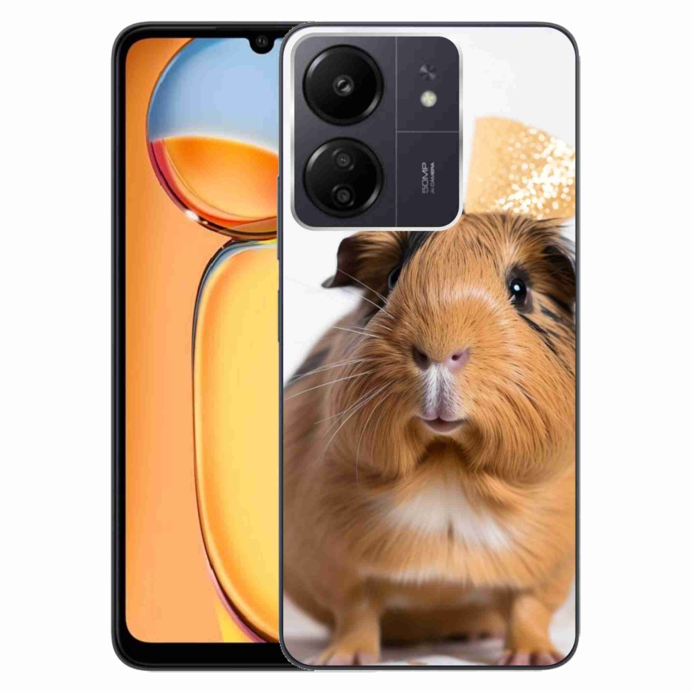 Gél borítás mmCase a Xiaomi Poco C65/Redmi 13C készülékhez - barna tengerimalac