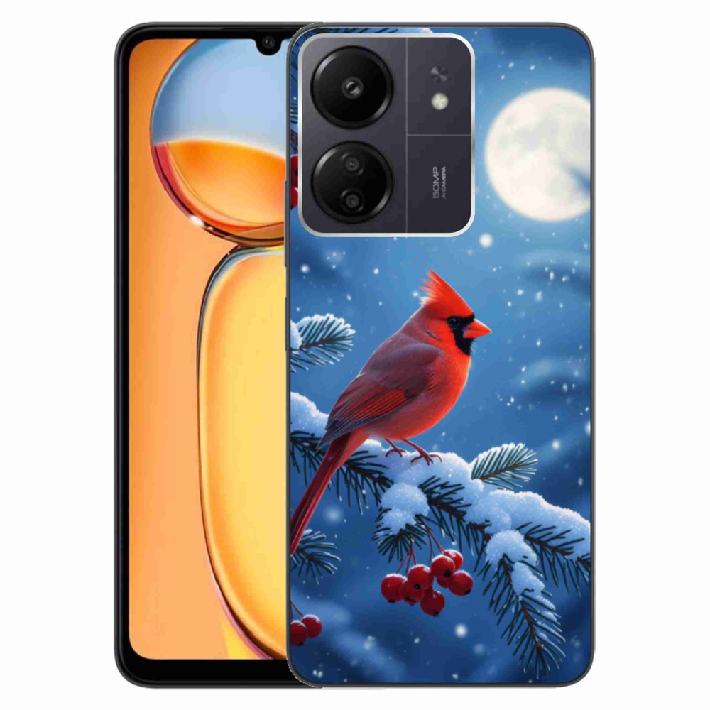Gél borítás mmCase a Xiaomi Poco C65/Redmi 13C készülékhez - kardinálpiros színű