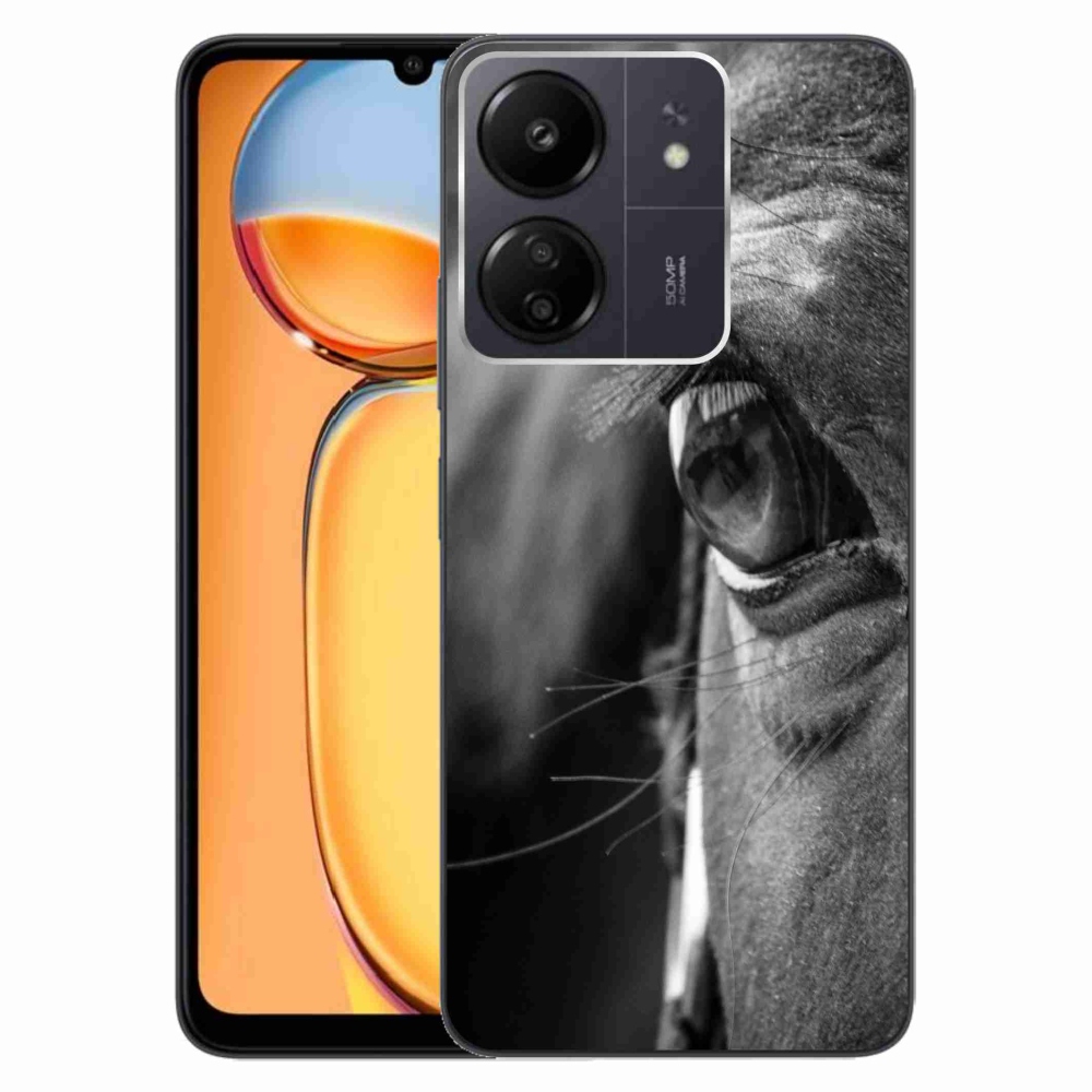 Gél borítás mmCase a Xiaomi Poco C65/Redmi 13C számára - ló nézet