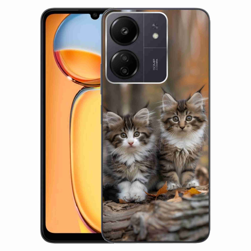 Gél borítás mmCase a Xiaomi Poco C65/Redmi 13C - cat duo 3 számára