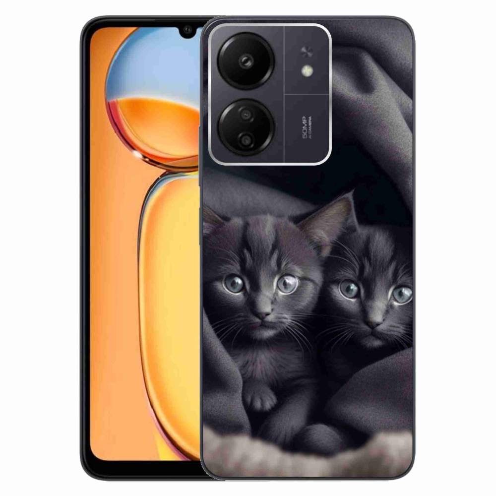Gél borítás mmCase a Xiaomi Poco C65/Redmi 13C - cat duo számára
