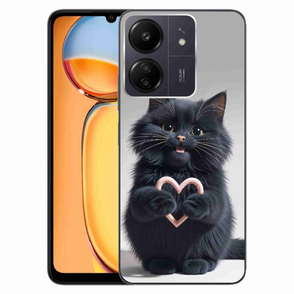 Gél borítás mmCase a Xiaomi Poco C65/Redmi 13C - macska szeretet 3