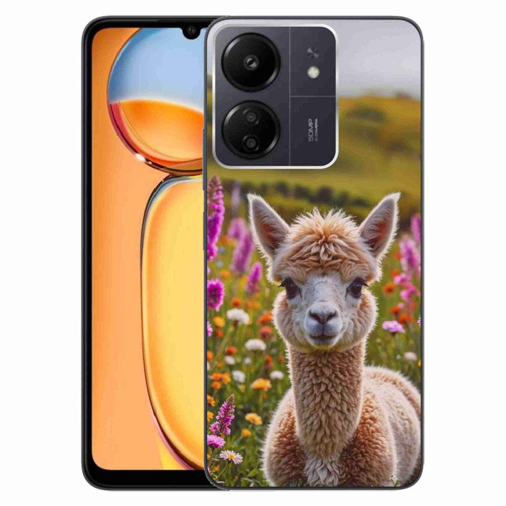 Gél borítás mmCase a Xiaomi Poco C65/Redmi 13C számára - láma a réten