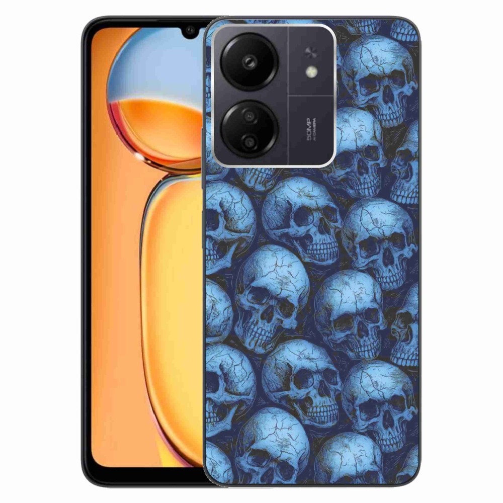 Gél borítás mmCase a Xiaomi Poco C65/Redmi 13C számára - koponyák