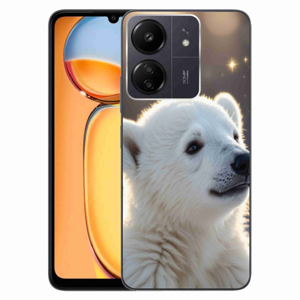 Gél borítás mmCase a Xiaomi Poco C65/Redmi 13C készülékhez - jegesmedve