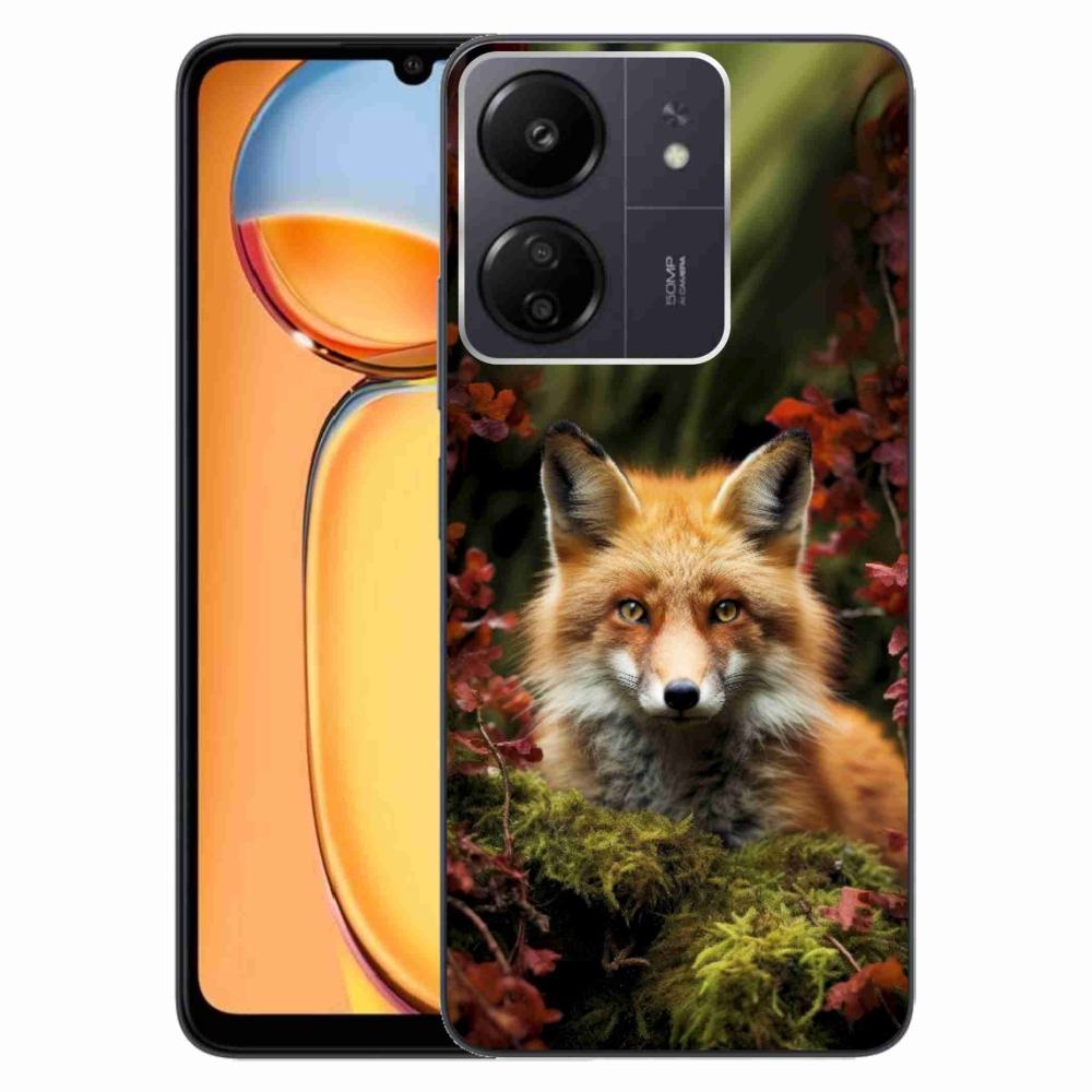 Gél borítás mmCase a Xiaomi Poco C65/Redmi 13C-hez - róka az erdőben