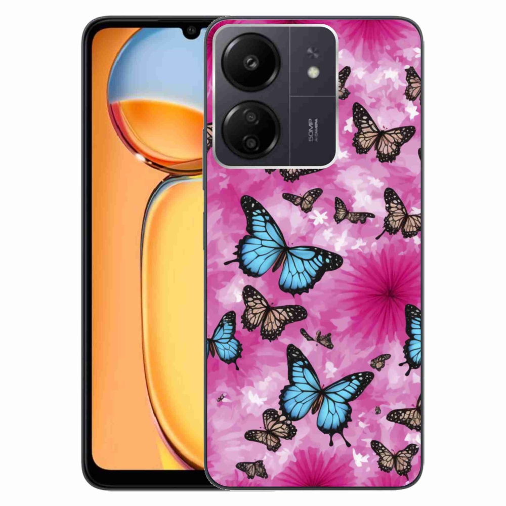 Gél borítás mmCase a Xiaomi Poco C65/Redmi 13C-hez - pillangókert