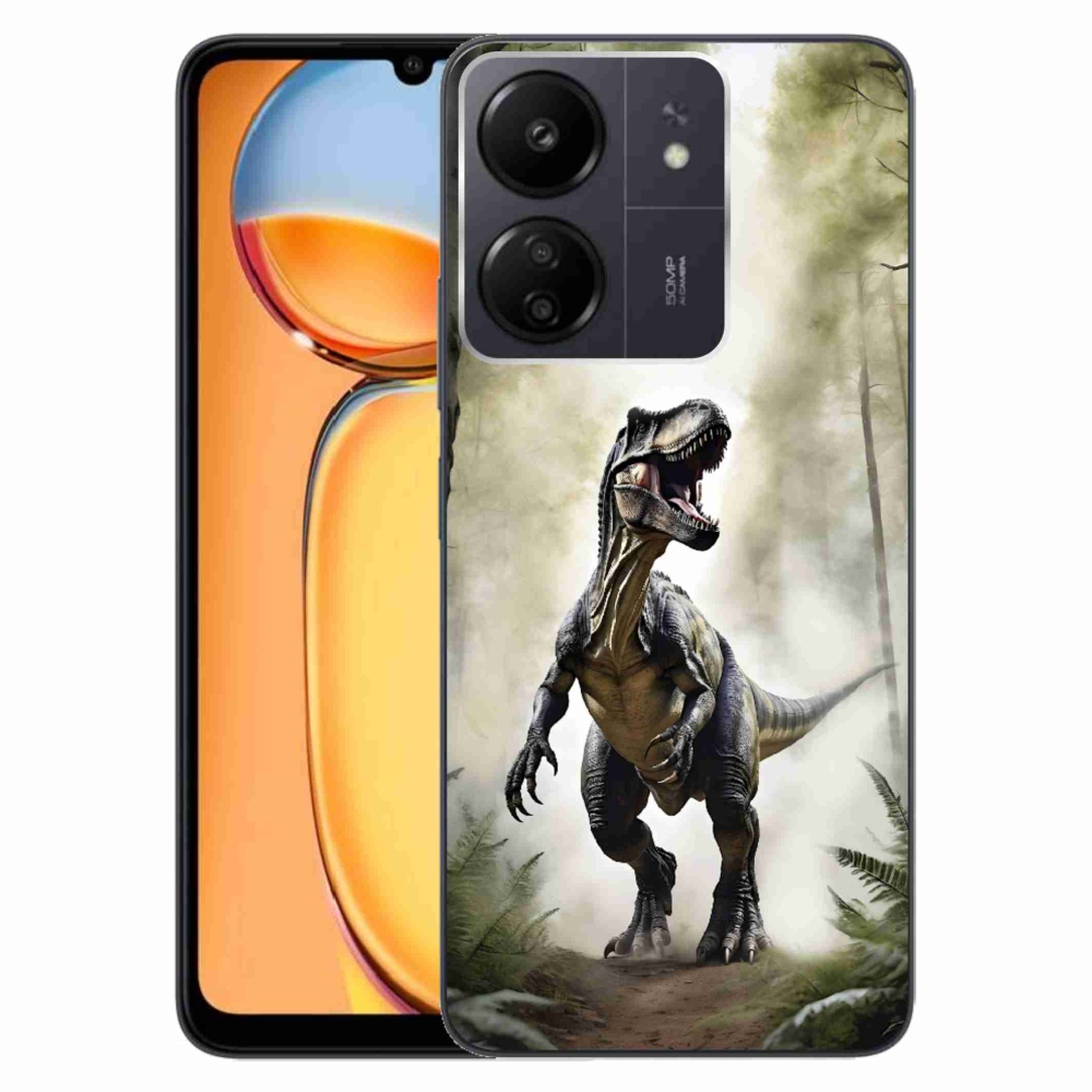Gél borítás mmCase a Xiaomi Poco C65/Redmi 13C-hez - dühös T-Rex