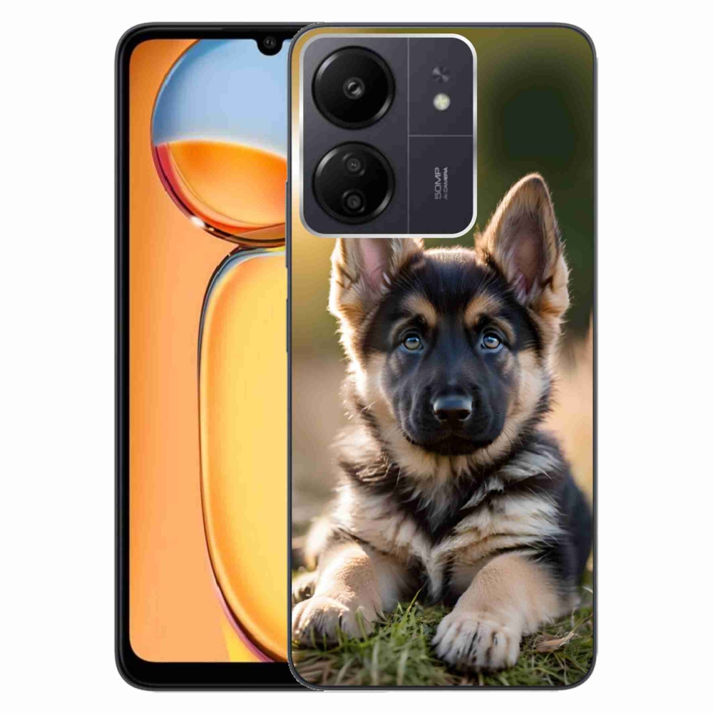 Gél borítás mmCase a Xiaomi Poco C65/Redmi 13C-hez - Német juhászkutya a természetben