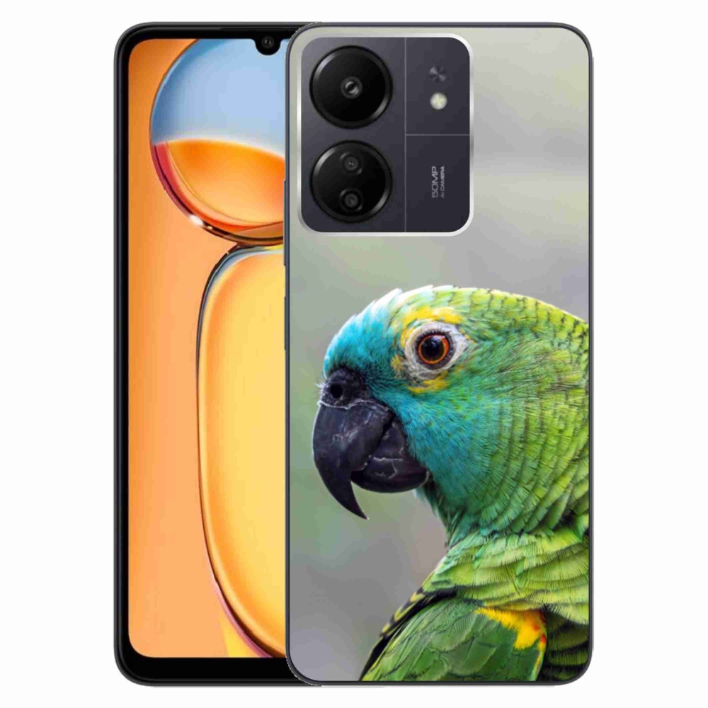 Gél borítás mmCase a Xiaomi Poco C65/Redmi 13C számára - papagáj amazon