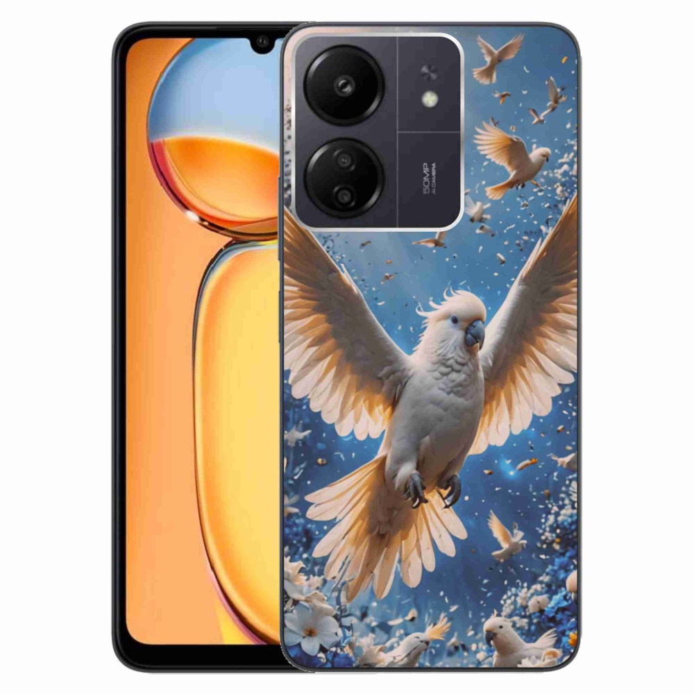 Gél borítás mmCase a Xiaomi Poco C65/Redmi 13C készülékhez - kakadu papagáj