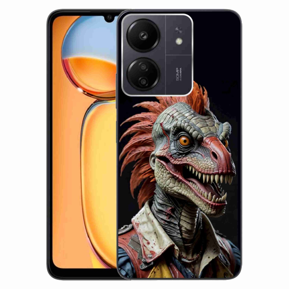 Gél borítás mmCase a Xiaomi Poco C65/Redmi 13C - punk dinoszauruszhoz
