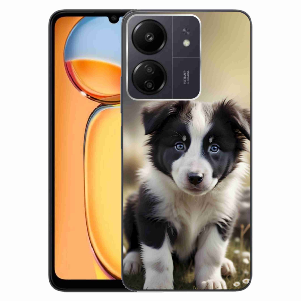 Gél borítás mmCase a Xiaomi Poco C65/Redmi 13C-hez - aranyos border collie